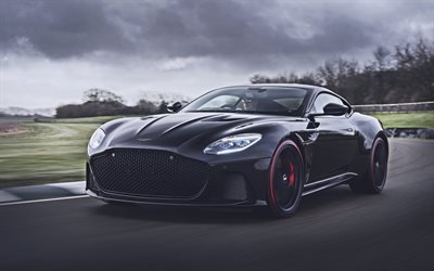 4k, Aston Martin DBS Superleggera, raceway, 2019 cars, supercars, british cars, Aston Martin
