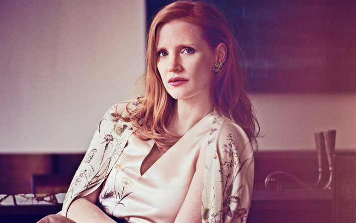 Jessica Chastain, portrait, american actress, photoshoot, Hollywood star, top actress