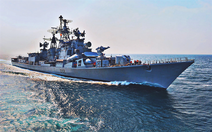 INS Rana, D52, destruidores, navios de guerra, &#205;ndio Da Marinha, Rajput-classe destruidores, Rana