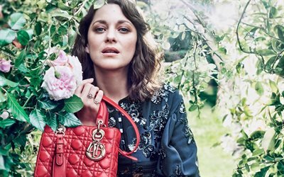 Marion Cotillard, French actress, portrait, smile, photoshoot, French star, Dior, French fashion model