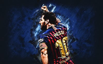 Lionel Messi, creative art, Argentine footballer, striker, Barcelona FC, La Liga, soccer, Leo Messi, Super football player