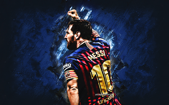 Lionel Messi, kreativ konst, Argentinsk fotbollsspelare, anfallare, FC Barcelona, Ligan, fotboll, Leo Messi, Super fotbollsspelare