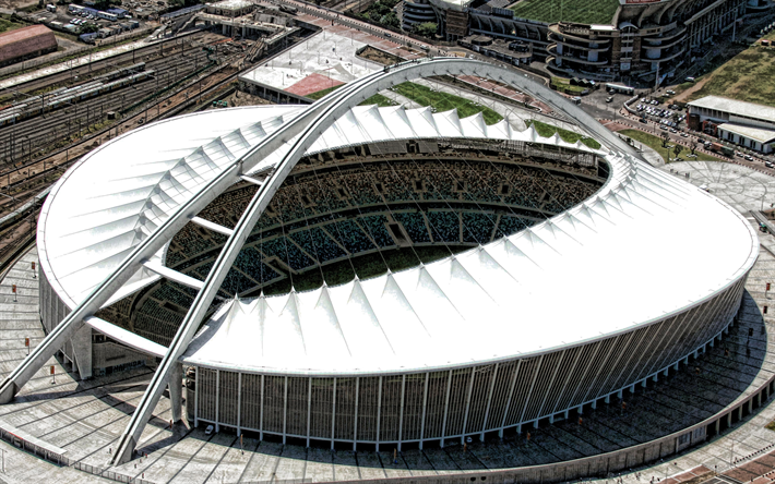 Moses Mabhidan Stadionilta, jalkapallo-stadion, Durban, Etel&#228;-Afrikka, AmaZulu FC stadium, ulkoa, sports arena