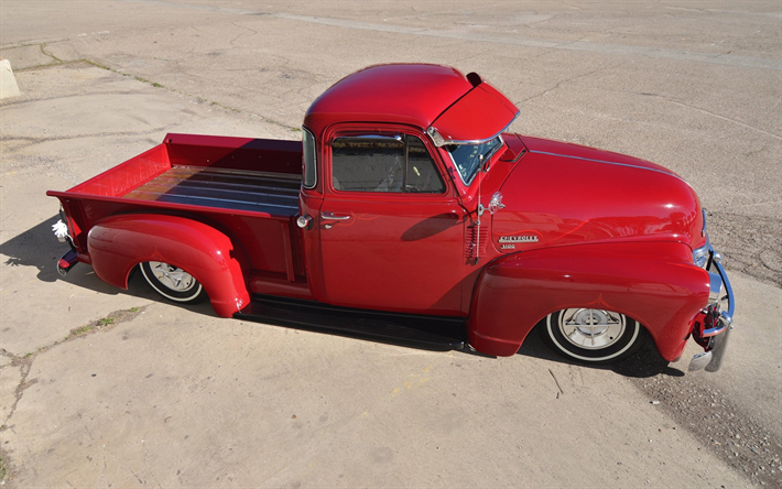 Chevrolet 3100, retro cars, pickup truck, american classic cars, lowrider, vintage autos, tuning, Chevrolet