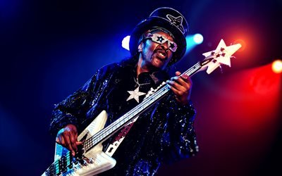 Bootsy Collins, 4k, concert, music stars, american celebrity, William Earl Collins, american singer, Bootsy Collins photoshoot