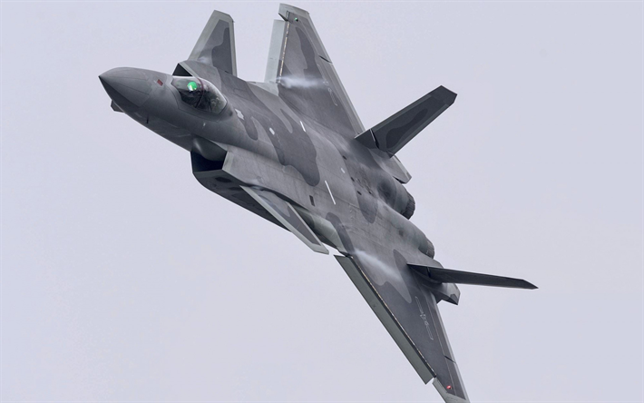 Chengdu J-20, Chinese Air Force, Chinese Fighter, modern military aircraft, combat aircraft, China
