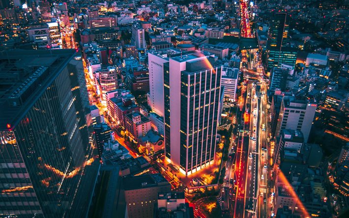 ダウンロード画像 東京 夜 夕日 高層ビル群 町並み 資本金を日本 近代ビル 日本 フリー のピクチャを無料デスクトップの壁紙