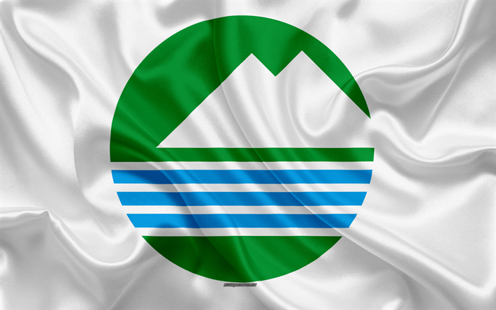 Flag of Chikusei, 4k, city of japan, silk texture, Chikusei flag, Japan, japanese cities, art, Asia, Ibaraki Prefecture, Chikusei