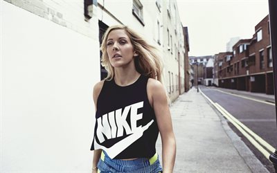 Ellie Goulding, 2018, british singer, Nike, photoshoot, 4k, superstars, beauty