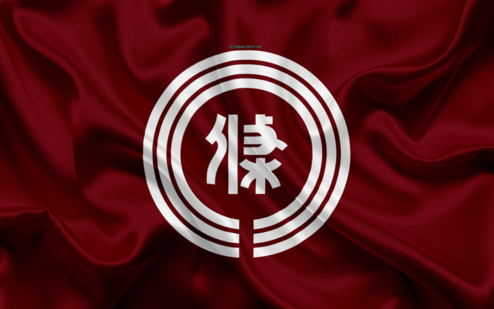 Bandeira da Sanjo, 4k, cidade do jap&#227;o, textura de seda, Sanjo bandeira, Jap&#227;o, cidades japonesas, arte, &#193;sia, Prov&#237;ncia De Niigata, Sanjo
