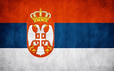 flagge von serbien, textur, w&#228;nde, republik serbien, nationale symbole, serbischen flagge