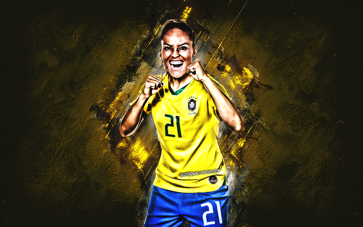 Monica Hickmann Alves, Brazilian football player, portrait, Brazil womens national football team, Brazilian Football Confederation, Brazil