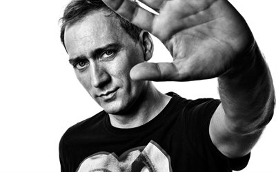 Paul van Dyk, Saksalainen DJ, muotokuva, valokuva ampua, yksiv&#228;rinen, suosittu DJ, Matthias Paul