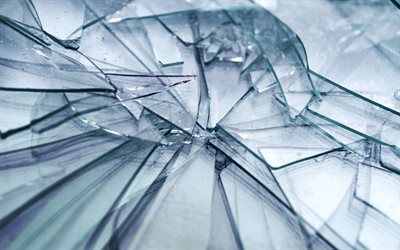 fragmentos de vidrio, 4k, vidrios rotos, cristales rotos texturas, texturas de vidrio, vidrio