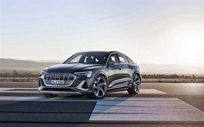 2021, Audi E-Tron S Sportback, front view, exterior, electric crossover, E-Tron S Sportback, German electric cars, Audi