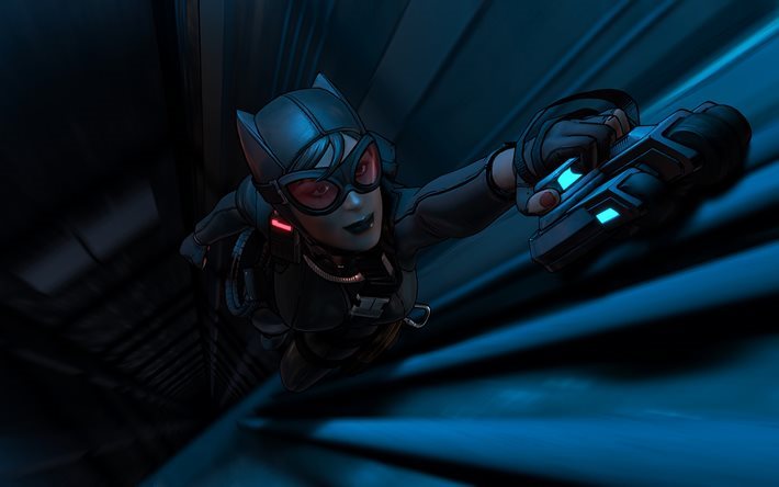 Catwoman, 4k, los personajes, el Batman de la Serie de Telltale