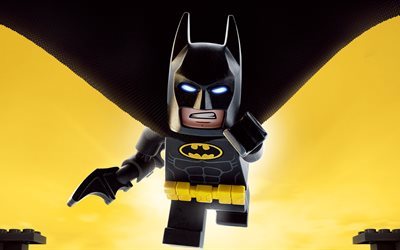 Lego Batman, merkki&#228;, 2017, animaatio, 4k