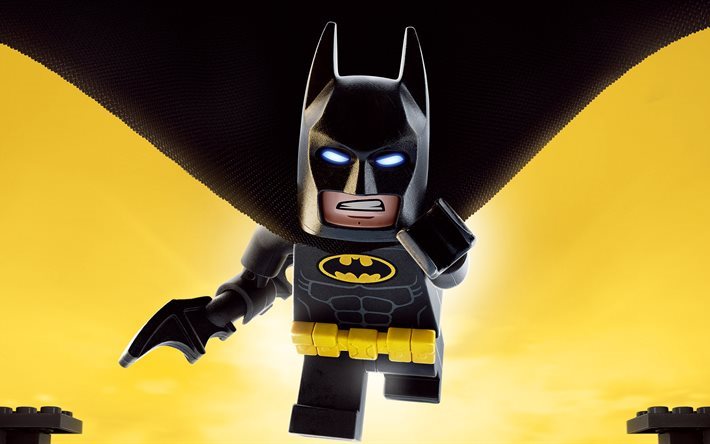 The Lego Batman, characters, 2017, animation, 4k