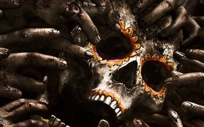 Fear the Walking Dead, Season 2, TV series, skull, fingers