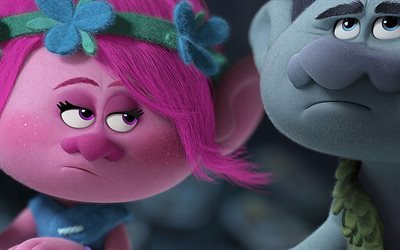 Los Trolls de 2016, la reina de los trolls, de DreamWorks Animation