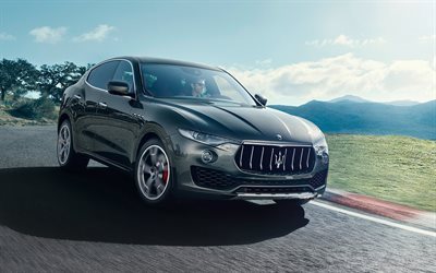 Maserati Levante, 2017, crossover, Maserati, gris Levante