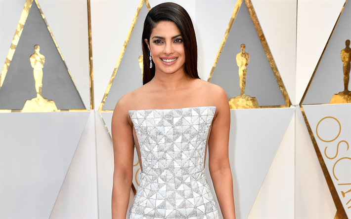 Priyanka Chopra, 2017, indian actress, Oscar, brunette, Bollywood