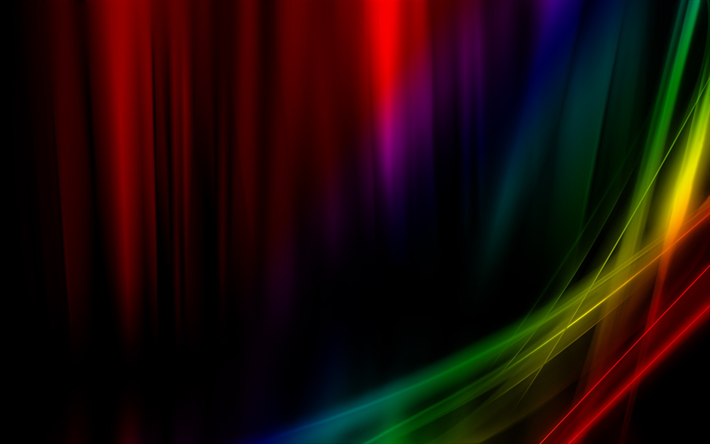 v&#229;gor, kreativa, rainbow, linjer, f&#228;rgglada spektrum, abstrakt bakgrund