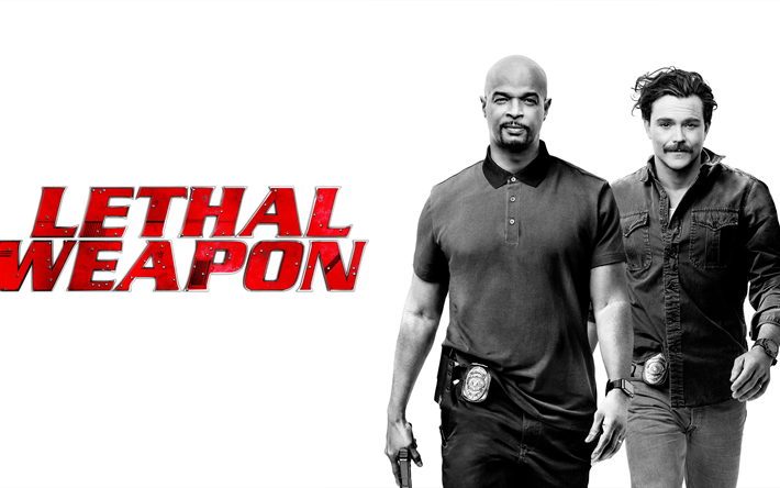 lethal weapon, 2017, 4k, amerikanischen tv-serie, damon wayans, clayne crawford
