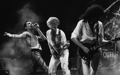 Queen, Brian may, Freddie Mercury, le groupe de rock Britannique, rock, John Deacon et Roger Taylor