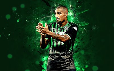 Jerome Boateng, abstract art, German footballer, Sassuolo FC, soccer, Serie A, Boateng, neon lights, creative