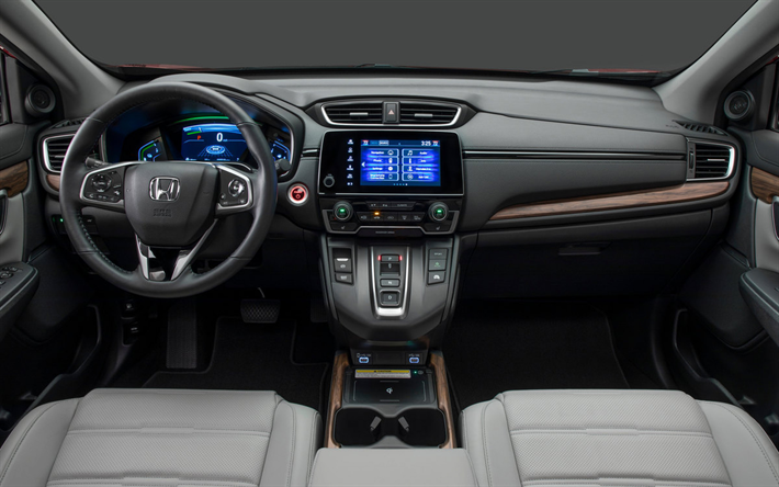 Honda CR-V, 2020, sisustus, sis&#228;ll&#228; n&#228;kym&#228;, etupaneeli, uusi CR-V, japanilaiset autot, Honda
