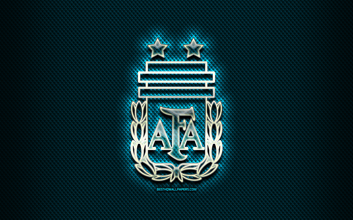 Download wallpapers Argentinean football team, glass logo ...
