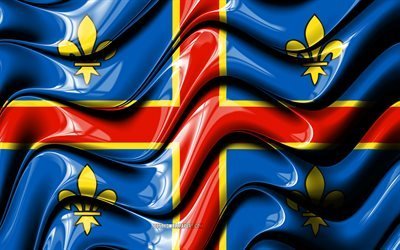 Clermont-Ferrand Flag, 4k, Cities of France, Europe, Flag of Clermont-Ferrand, 3D art, Clermont-Ferrand, French cities, Clermont-Ferrand 3D flag, France