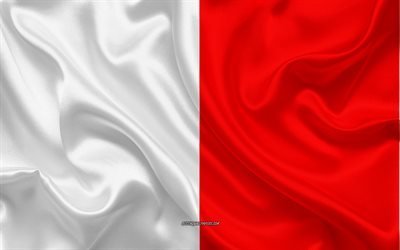 İtalyan şehirleri İtalya&#39;nın Bari Bayrağı, 4k, ipek doku, ipek bayrak, Şehirler, Bari Bari, İtalya, Avrupa, Bayrak, bayraklar