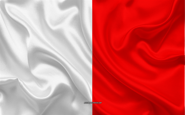 バリフラグ, 4k, シルクの質感, 絹の旗を, イタリア各都市に, バーリ, イタリア, 欧州, バスタブかバスルームの床の上にフラグ, 旗のイタリアの都市