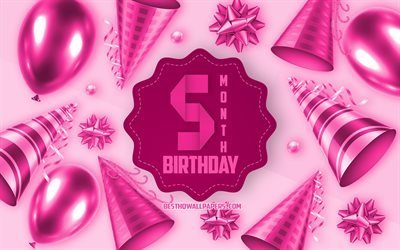 嬉しい5月誕生日, ご挨拶カード, 5ヶ月の娘の誕生日, ピンクの赤ちゃん誕生の背景, 5月の少女, 嬉しい月5日の誕生日, シルク弓, 5月誕生日, お誕生日おめで