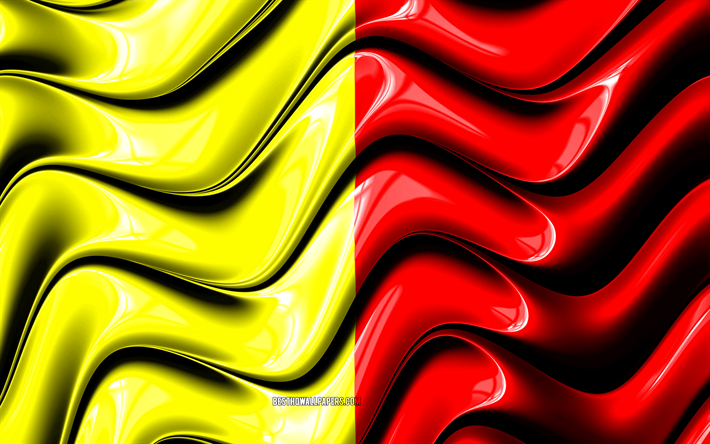 orleans-flag, 4k, st&#228;dte von frankreich, europa, flagge von orleans, 3d-kunst, orleans, franz&#246;sisch st&#228;dte, orleans 3d flagge, frankreich