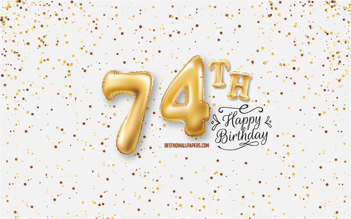 74分には嬉しいお誕生日, 3d風船の文字, お誕生の背景と風船, 74年の誕生日, 嬉しい74歳の誕生日, 白背景, お誕生日おめで, ご挨拶カード