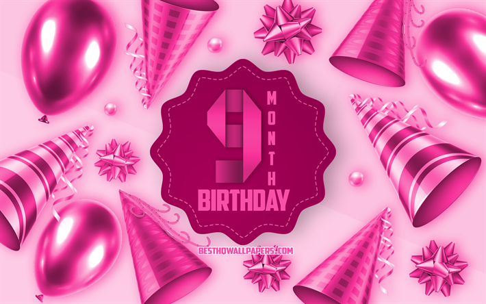 Happy9月誕生日, ご挨拶カード, 9ヶ月の娘の誕生日, ピンクの赤ちゃん誕生の背景, 9月の少女, 嬉しい6月に誕生日, シルク弓, 9月誕生日, お誕生日おめで