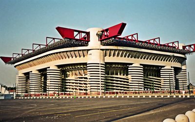 San Siro, İtalyan Futbol Stadyumu, Giuseppe Meazza Stadyumu, Milano, İtalya, Serie, Internazionale FC stadyum, futbol, AC Milan Stadyum