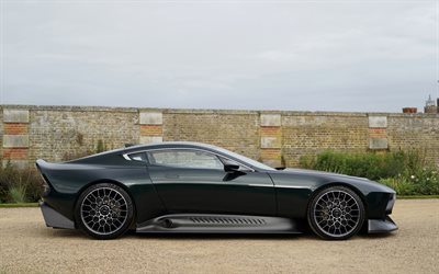 Aston Martin Victor, 2021, vista lateral, hipercarro de luxo, novo Victor preto, carros esportivos brit&#226;nicos, Aston Martin