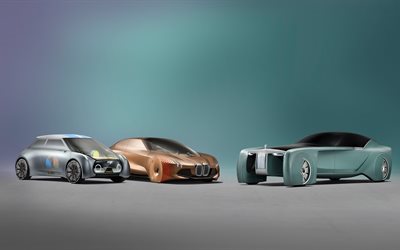 future cars, rolls-royce, bmw, mini, vision next 10, 2017