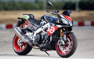 A Aprilia Tuono 1100 RR, 4k, 2017 motos, sportbikes, italiano de motos, Aprilia