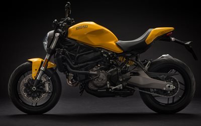Ducati Monster 821, 4k, superbikes, 2018 bikes, italian motorcycles, Ducati