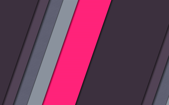 strips, gray background, material design, pink line, geometry, abstract material, art