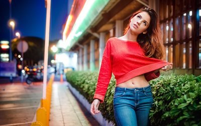 Delaia Gonzalez, street, photomodels, beauty, brunette