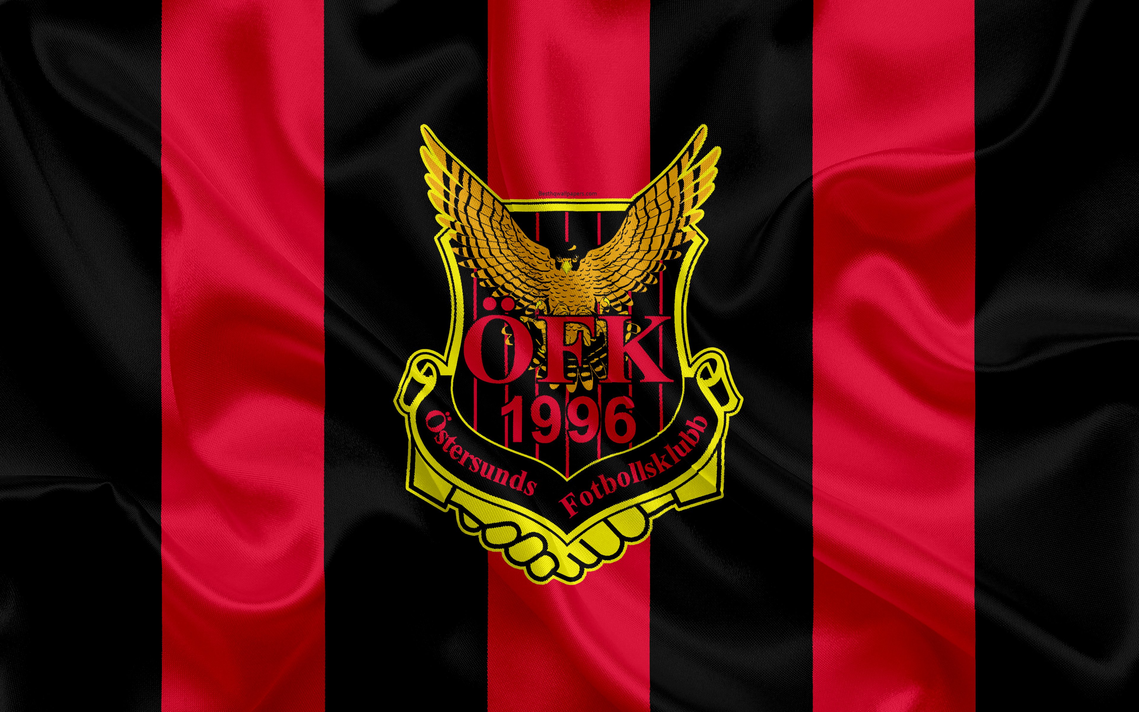 Download wallpapers Ostersunds FC, 4k, Swedish football club, logo ...