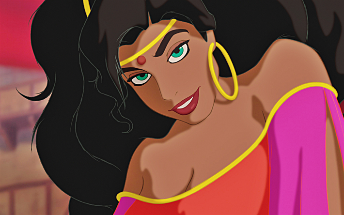 Princess Esmeralda, 4k, fairy tale, Esmeralda, Disney
