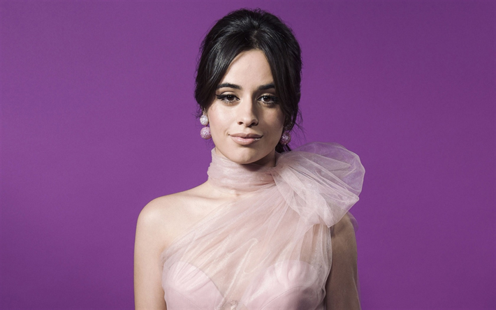 Camila Cabello, american singer, photoshoot, portrait, pink dress, Karla Camila Cabello Estrabao
