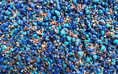 الأزرق الحصى الملمس, الحجارة الزرقاء الملمس, مع خلفية زرقاء الحصى, الحجارة الزرقاء, الأزرق الحصى